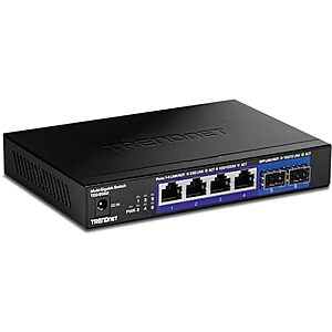 * | TRENDnet 6-Port, 4x 2.5GBASE-T Ports, 2x 10G SFP+ Ports Unmanaged Multi-Gig Switch at Amazon