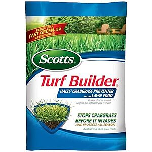 * | 13.35-Lb Scotts Turf Builder Halts Crabgrass Preventer w/ Lawn Food at Amazon