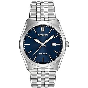 40mm Citizen Men's Classic Corso Eco-Drive Watch w/ SS Bracelet & Blue Dial $175 + Free S&H