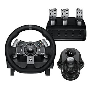 Logitech G920 Driving Force Racing Wheel & Pedals + G Driving Force Shifter (XB/PC) $196 + Free S&H