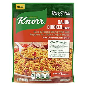 Select Accounts: 5.8-Oz Knorr Rice Sides (Cajun Chicken Flavor) w/ S&S