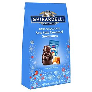 5.8-Oz Ghirardelli Dark Chocolate Sea Salt Caramel Snowmen