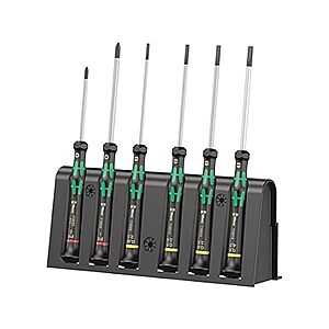 6-Pc Wera Kraftform 2035/6 B Micro Electronic Screwdriver Set $22.40 + Free S&H w/ Prime