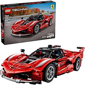 897-Pc LEGO Technic Ferrari FXX K Model Car Building Toy (42212) $52 + Free S&H