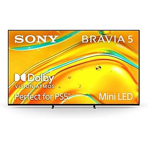 65″ Sony BRAVIA 5 Mini LED 4K 120Hz Smart Google TV