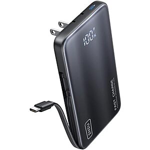 INIU 10,000mAh 3-in-1 Portable Wall Charger / Power Bank w/ 45W USB C $18.35 + Free S&H