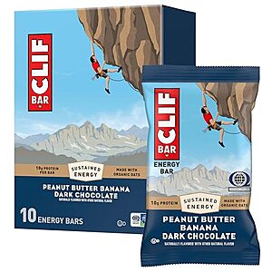Select Accounts: 10-Pack 2.4-Oz Clif Bar Energy Bars (PB Banana w/ Dark Chocolate) $4.45 w/ S&S