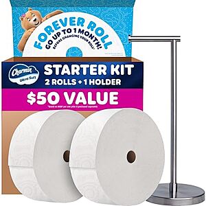 Select Accts: Charmin Toilet Paper Ultra Soft Forever Roll Starter Kit $20 