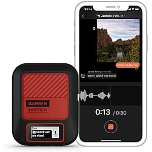 $299.99 | Garmin inReach Messenger Plus, SOS Satellite Communicator with Photo, Text & Voice Messaging Without Cell Service at Amazon