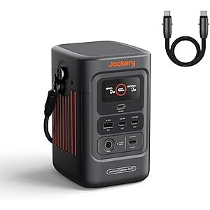 $129* | Jackery Explorer 240D Power Bank 80,000mAh LiFePO4 Battery Portable Power Station at Amazon