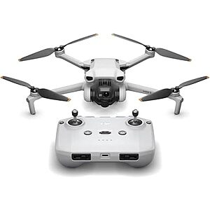 DJI Mini 3 Drone w/ 4K Camera & Remote Controller $299 + Free S&H