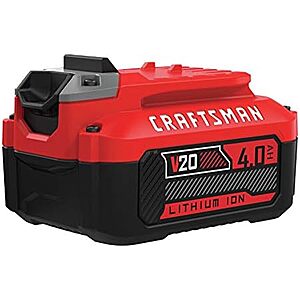 4Ah Craftsman V20 Lithium-Ion Battery + Earn 10% Back w/ Prime Visa $35.10 + Free S&H