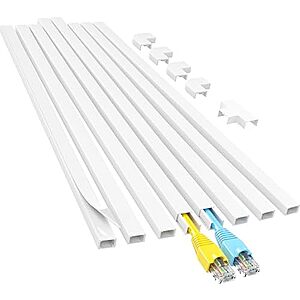 $7.98* | 113" Yecaye Cord Cable Hider Kit (White) at Amazon