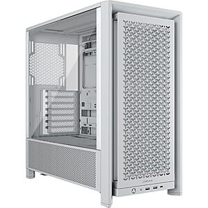 $59.99* | CORSAIR 4000D RS Frame Modular High Airflow Mid-Tower PC Case (White) at Amazon