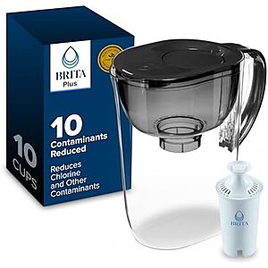 $26.49 | Brita Large 10 Cup Water Filter Pitcher, 1 BritaPlus Filter at Amazon