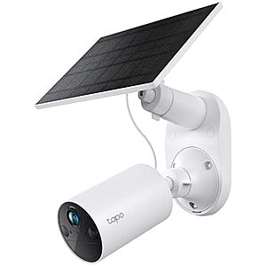$39.97* | TP-Link Tapo SolarCam C402 Outdoor FHD Battery Camera w/ Solar Panel Base Kit at Amazon