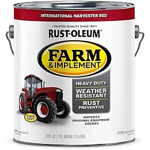 $39.56* | 1-Gallon Rust-Oleum Farm & Implement Paint (International Harvester Red) at Amazon