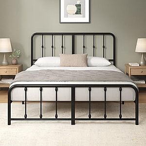$99* | Zinus Leonardo Metal Platform Bed Frame, Queen at Amazon