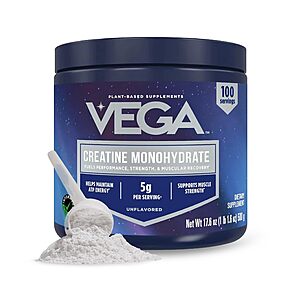 Select Accts: 17.6-Oz Vega Micronized Creatine Monohydrate Powder 2 for $24 w/ S&S + Free S&H