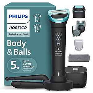 $99.96 | Philips Norelco Body Groomer 9000 Series, BG9480/50 at Amazon