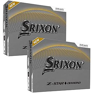 24-Pk Srixon Z-Star Diamond Golf Balls (White) $48.90 + Free S&H