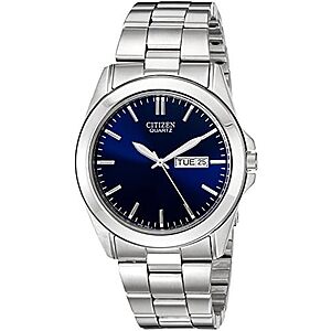 40mm Citizen Men's Classic Quartz Watch (SS w/ Blue Sunray Dial) $99 + Free S&H