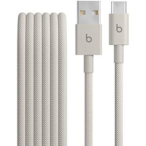 $5.00 | 5' Beats USB-A to USB-C Woven Charging Cable (Surge Stone) at Amazon
