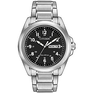 $147* | Citizen 43mm Men's Eco-Drive Weekender Garrison Field Watch at Amazon