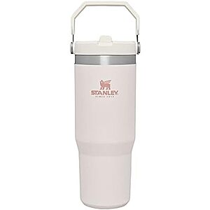 $16.97 | 30-Oz STANLEY IceFlow 2.0 Flip Straw Tumbler with Handle (Rose Quartz) at Amazon