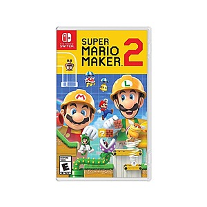 Switch/Switch 2 Games: Super Mario Maker 2 (Switch, International Version) $36 & More + Free S/H for Prime Members