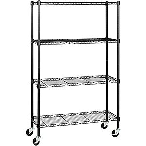 $52.17* | 4-Shelf Amazon Basics Adjustable Heavy Duty Storage Shelving Unit at Amazon