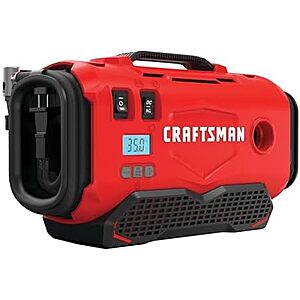 $49* | Craftsman V20 Tire Inflator Portable Air Compressor (Tool Only) + 10% Back w/ Prime Visa Card at Amazon