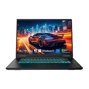 GIGABYTE A16 Laptop: 16" 1200p 165Hz, i7-13620H, RTX 5050, 16GB RAM, 512GB SSD $700 + Free S&H w/ Prime