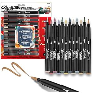 $10.69 | 12-Count Sharpie Water-Based Acrylic Fine Tip Paint Markers (Warm Tones) at Amazon