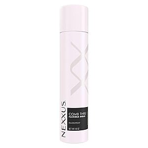 [SnS, AC] $9.19 | Nexxus Styling Spray Comb Thru Finish Flexible Hold Hairspray Powered by STYLEPROTECT Technology 10 oz at Amazon