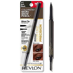 [SnS, AC] $1.40* | Revlon ColorStay Micro Eyebrow Pencil w/ Built In Spoolie Brush at Amazon