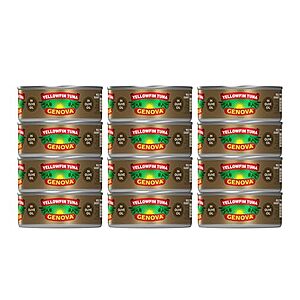 Select Accts: 12-Pk 5-Oz Genova Yellowfin Tuna in Olive Oil $15.70 w/ S&S