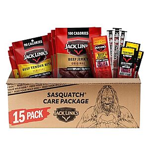 15-Pc Jack Link's Beef Jerky Gift Basket Variety Pack $18.65 w/ S&S