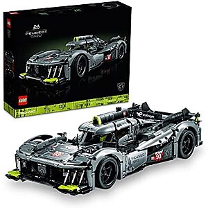 $159.99 | 1775-Piece LEGO Technic: Licensed - PEUGEOT 9X8 24H Le Mans Hybrid Hypercar (42156, 2023) at Amazon