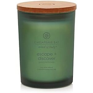 $6* | Chesapeake Bay Candle Medium Jar Candle (Escape + Discover or Awaken + Invigorate) at Amazon