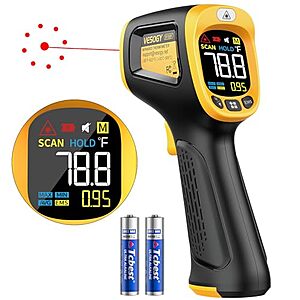 [Prime] $9.99* | VESOGY Infrared Laser Temp Gun w/ Adjustable Emissivity (-58°F to 932°F) at Amazon
