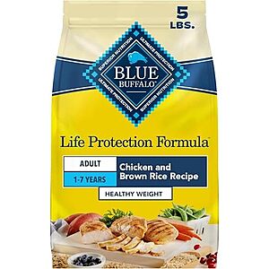 [SnS, AC] $5.99* | 5-Lb Blue Buffalo Life Protection Formula Adult Dry Dog Food at Amazon
