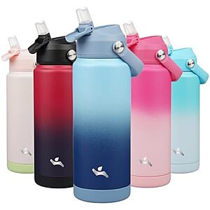 $9.73* | 24-Oz Konokyo Insulated Water Bottle with Straw Lid at Amazon