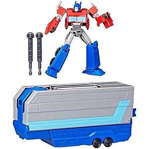 $12* | Transformers EarthSpark Optimus Prime Battle Trailer Playset w/ Action Figure at Amazon