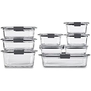 Prime: 9-pk Rubbermaid Brilliance Glass Food Storage Containers (assorted) $60 + Free S&H