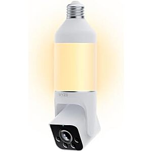 Prime: WYZE Bulb Cam 2K HD Smart Light Bulb Security Camera w/ Color Night Vision $38 + Free S&H