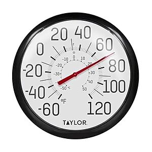 13.25" Taylor Big and Bold Indoor Outdoor Wall Thermometer