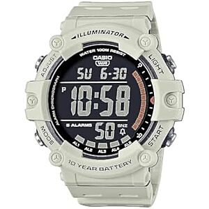51mm Casio Men's Illuminator AE1500WH Digital Watch (White)