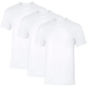 3-Pk Hanes Men's Sweat Block Undershirt (White)