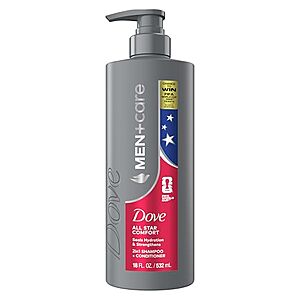18-Oz Dove Men+Care All Star Comfort Shampoo & Conditioner $3.65 w/ S&S